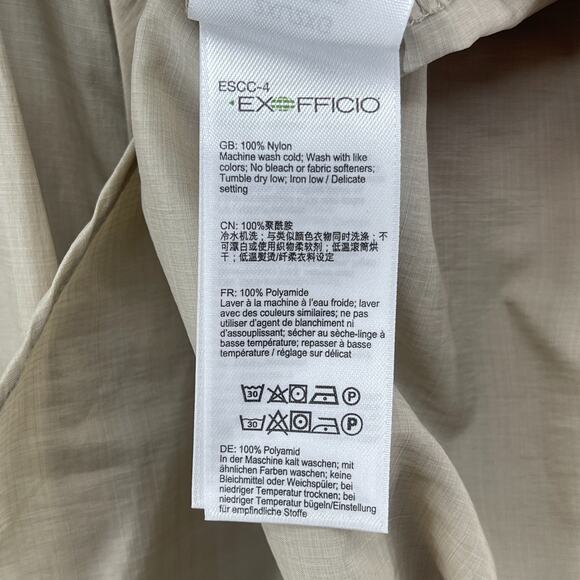 EXOFFICIO Shirt Mens 2XL Syros Short Sleeve Button Down Fishing Beige NEW - Picture 13 of 16